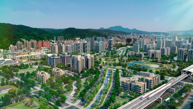 塭仔圳大型整開模擬示意圖