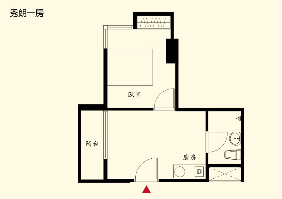 秀朗一房格局圖