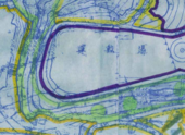 現行都市計畫藍晒製作之法定計畫圖