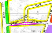 淡海路210巷配合道路開闢現況調整示意圖