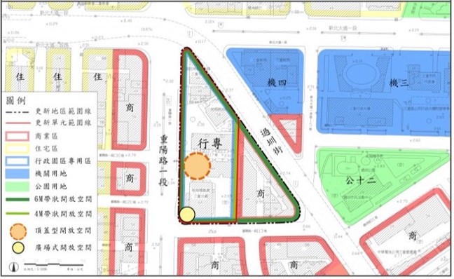圖2 三重行政園區都市更新計畫示意圖