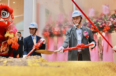 新北市府都市更新處長林炳勲今日參加新北市五股明德路上防災都更的開工動土典禮。