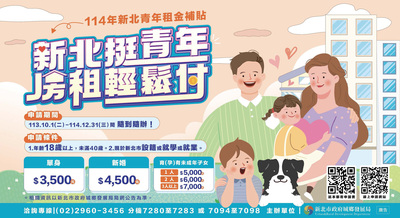 114年度新北市青年租金補貼。