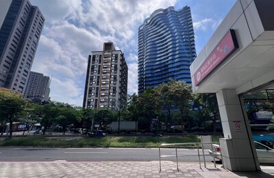 淡水海天段社會住宅鄰近捷運紅樹林站(模擬圖)。
