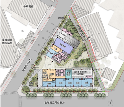 土城基地未來空間配置示意圖
