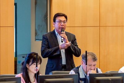 今日市政會議由新北副市長劉和然進行新北市「大型多功能場館選址評估」專案報告。