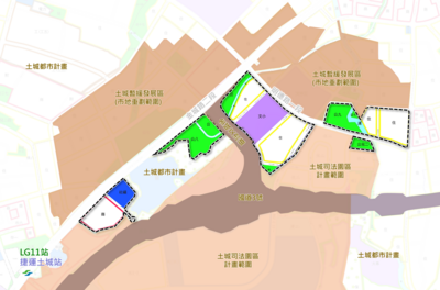 土城暫緩發展區區段徵收案都計圖。