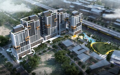 新北市新莊區塭仔圳青年社會住宅正透視圖