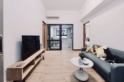 二房型實品屋示意圖。