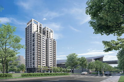三重區三重段停車場及青年社會住宅模擬圖