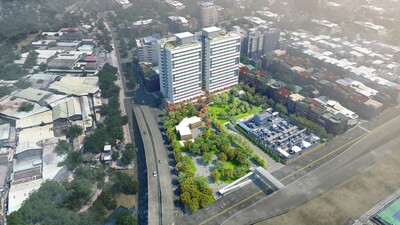 蘆洲區光華段停車場及青年社會住宅模擬圖