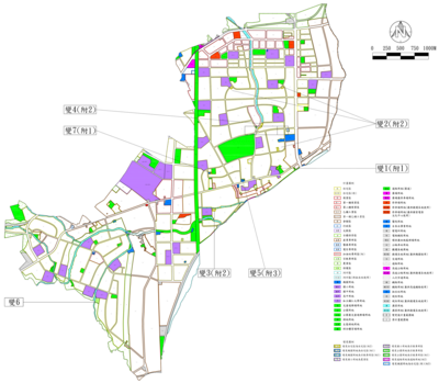 變更大漢溪北都市計畫(新莊地區公共設施用地專案通盤檢討)案變更位置示意圖