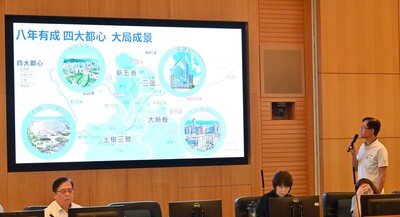 城鄉局黃國峰局長介紹四大都心發展新格局，打造幸福宜居新北