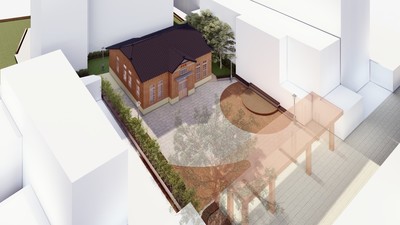 「舊深坑分駐所」外觀修復模擬圖(圖片來源:新北市深坑區公所)